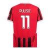 AC Milán Pulisic 11 Domácí 2024-25 - Dětské Fotbalové Dresy (S/S)